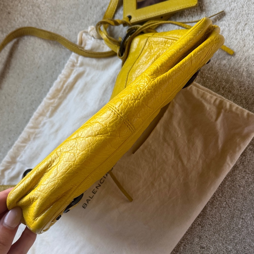 Balenciaga Mustard Yellow Shoulder Bag - Picture 7 of 11